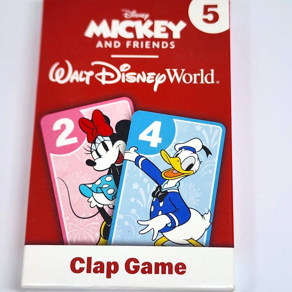 2022 WDW Disney Mickey & Friends CLAP GAME #5 Cards - NIP McDonald's Happy Meal